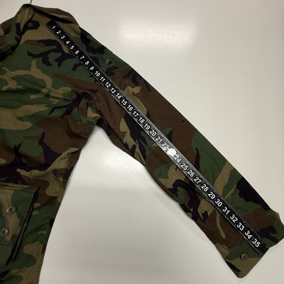 US Military Jacket Mens Medium X-Long Woodland Camo Combat Field NWT - Picture 7 of 9